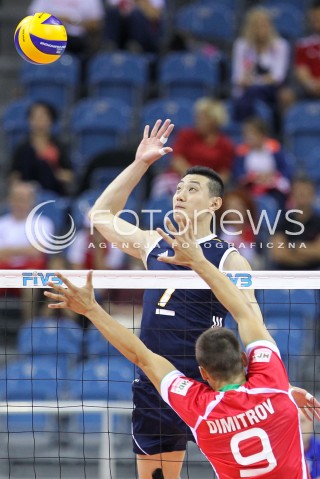  18.08.2014 KRAKOW ARENA<br />XII MEMORIAL HUBERTA JERZEGO WAGNERA<br />MECZ CHINY - BULGARIA<br />N/Z WEIJUN ZHONG <br /> 