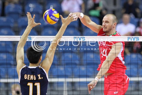  18.08.2014 KRAKOW ARENA<br />XII MEMORIAL HUBERTA JERZEGO WAGNERA<br />MECZ CHINY - BULGARIA<br />N/Z TEODOR TODOROV <br /> 