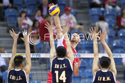  18.08.2014 KRAKOW ARENA<br />XII MEMORIAL HUBERTA JERZEGO WAGNERA<br />MECZ CHINY - BULGARIA<br />N/Z TSVETAN SOKOLOV <br /> 