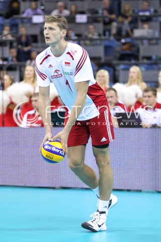  18.08.2014 KRAKOW ARENA<br />XII MEMORIAL HUBERTA JERZEGO WAGNERA<br />MECZ POLSKA - ROSJA ( MATCH POLAND - RUSSIA ) <br />N/Z PIOTR NOWAKOWSKI SYLWETKA<br /> 
