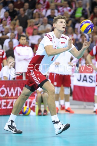  18.08.2014 KRAKOW ARENA<br />XII MEMORIAL HUBERTA JERZEGO WAGNERA<br />MECZ POLSKA - ROSJA ( MATCH POLAND - RUSSIA ) <br />N/Z PIOTR NOWAKOWSKI SYLWETKA<br /> 