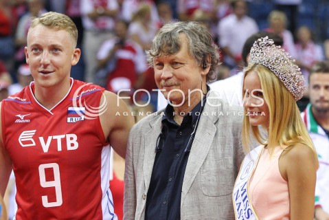  18.08.2014 KRAKOW ARENA<br />XII MEMORIAL HUBERTA JERZEGO WAGNERA<br />CEREMOWANIA DEKORACJI<br />N/Z ALEXEY SPIRIDONOV RYSZARD BOSEK<br />NAGRODA DLA NAJLEPSZEGO PRZYJMUJACEGO<br /> 