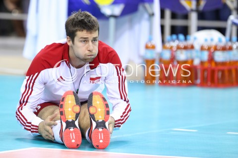  18.08.2014 KRAKOW ARENA<br />XII MEMORIAL HUBERTA JERZEGO WAGNERA<br />MECZ POLSKA - ROSJA ( MATCH POLAND - RUSSIA ) <br />N/Z MICHAL KUBIAK SYLWETKA <br /> 