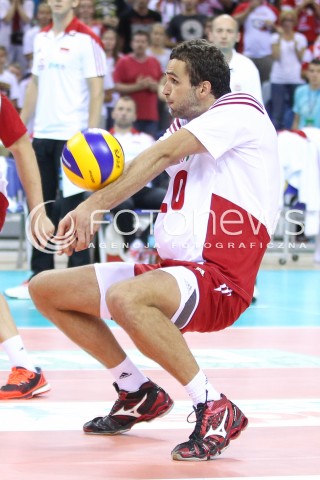  18.08.2014 KRAKOW ARENA<br />XII MEMORIAL HUBERTA JERZEGO WAGNERA<br />MECZ POLSKA - ROSJA ( MATCH POLAND - RUSSIA ) <br />N/Z MATEUSZ MIKA <br /> 