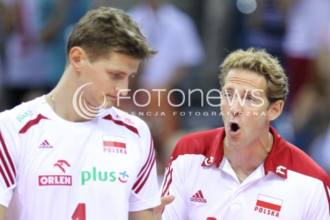  18.08.2014 KRAKOW ARENA<br />XII MEMORIAL HUBERTA JERZEGO WAGNERA<br />MECZ POLSKA - ROSJA ( MATCH POLAND - RUSSIA ) <br />N/Z STEPHANE ANTIGA - TRENER ( HEAD COACH ) PIOTR NOWAKOWSKI <br /> 