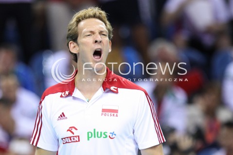  18.08.2014 KRAKOW ARENA<br />XII MEMORIAL HUBERTA JERZEGO WAGNERA<br />MECZ POLSKA - ROSJA ( MATCH POLAND - RUSSIA ) <br />N/Z STEPHANE ANTIGA - TRENER ( HEAD COACH ) SYLWETKA <br /> 