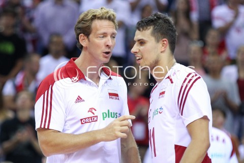  18.08.2014 KRAKOW ARENA<br />XII MEMORIAL HUBERTA JERZEGO WAGNERA<br />MECZ POLSKA - ROSJA ( MATCH POLAND - RUSSIA ) <br />N/Z STEPHANE ANTIGA - TRENER ( HEAD COACH ) FABIAN DRZYZGA <br /> 