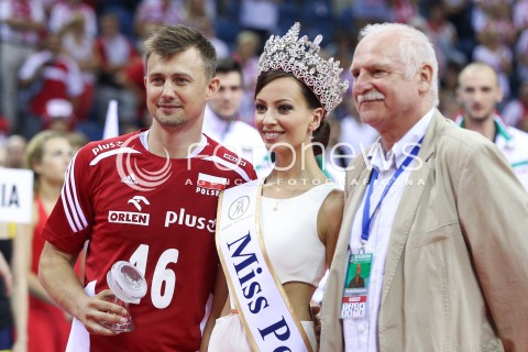  18.08.2014 KRAKOW ARENA<br />XII MEMORIAL HUBERTA JERZEGO WAGNERA<br />MECZ POLSKA - ROSJA ( MATCH POLAND - RUSSIA ) <br />N/Z NAGRODA DLA NAJLEPSZEGO LIBERO - KRZYSZTOF IGNACZAK <br /> 