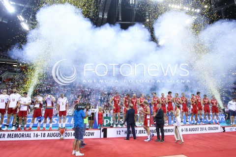  18.08.2014 KRAKOW ARENA<br />XII MEMORIAL HUBERTA JERZEGO WAGNERA<br />MECZ POLSKA - ROSJA ( MATCH POLAND - RUSSIA ) <br />N/Z REPREZENTACJA ROSJI - I MIEJSCE WYGRANA ZWYCIESTWO ZWYCIEZCA<br /> 