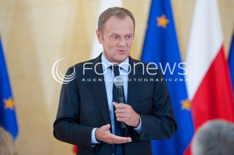  18.08.2014 WARSZAWA<br />SPOTKANIE PREMIERA Z LEKKOATLETAMI<br />N/Z PREMIER RP DONALD TUSK<br /> 