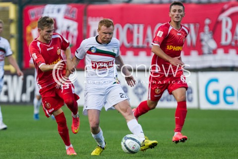  22.08.2014 LODZ PILKA NOZNA POLSKA PIERWSZA LIGA SEZON 2014/2015 FOOTBALL POLISH  WIDZEW LODZ - GKS TYCHY N/Z MARCIN RADZEWICZ BARTLOMIEJ KASPRZAK  