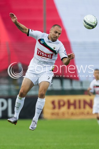  22.08.2014 LODZ PILKA NOZNA POLSKA PIERWSZA LIGA SEZON 2014/2015 FOOTBALL POLISH  WIDZEW LODZ - GKS TYCHY N/Z DAMIAN SZCZESNY SYLWETKA  