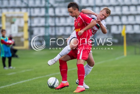  22.08.2014 LODZ PILKA NOZNA POLSKA PIERWSZA LIGA SEZON 2014/2015 FOOTBALL POLISH  WIDZEW LODZ - GKS TYCHY N/Z  MATEUSZ BUKOWIEC PIOTR MROZINSKI  