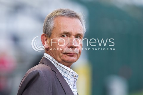  22.08.2014 LODZ PILKA NOZNA POLSKA PIERWSZA LIGA SEZON 2014/2015 FOOTBALL POLISH  WIDZEW LODZ - GKS TYCHY N/Z TRENER WLODZIMIERZ TYLAK SYLWETKA  