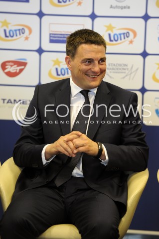  22.08.2014 WARSZAWA STADION NARODOWY<br />KONFERENCJA PRASOWA PRZED MEMORIALEM KAMILI SKOLIMOWSKIEJ<br />N/Z TOMASZ POLGRABSKI - PREZES ZARZADU SPOLKI ZARZADZAJACEJ STADIONEM NARODOWYM<br /> 