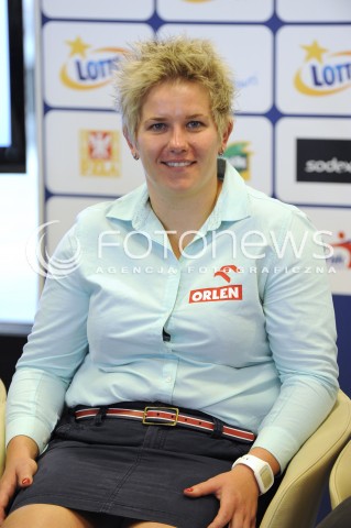 22.08.2014 WARSZAWA STADION NARODOWY<br />KONFERENCJA PRASOWA PRZED MEMORIALEM KAMILI SKOLIMOWSKIEJ<br />N/Z ANITA WLODARCZYK<br /> 
