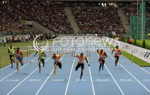  23.08.2014 WARSZAWA STADION NARODOWY <br />5 MEMORIAL KAMILI SKOLIMOWSKIEJ <br />N/Z BIEG PRZEZ PLOTKI MEZCZYZN - ORLANDO ORTEGA , PASCAL MARTINOT-LAGARDE<br /> 