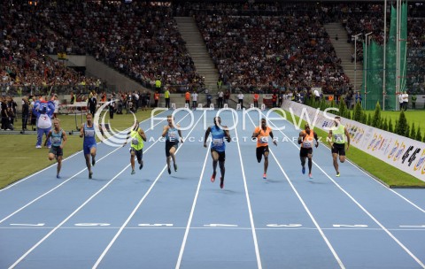  23.08.2014 WARSZAWA STADION NARODOWY <br />5 MEMORIAL KAMILI SKOLIMOWSKIEJ <br />N/Z BIEG NA 100 M MEZCZYZN - FINAL - USAIN BOLT<br /> 