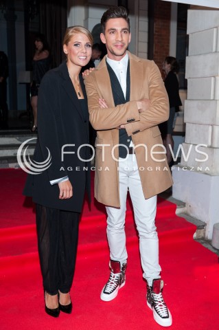  28.08.2014 WARSZAWA <br />JESIENNA RAMOWKA POLSATU - WIECZOR Z GWIAZDAMI W RESTAURACJI ENDORFINA <br />N/Z MARTA WIERZBICKA LUKASZ CZARNECKI<br /> 