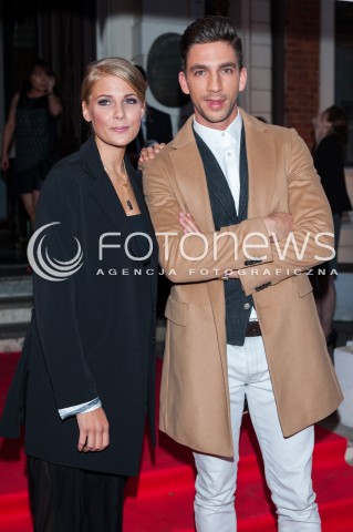  28.08.2014 WARSZAWA <br />JESIENNA RAMOWKA POLSATU - WIECZOR Z GWIAZDAMI W RESTAURACJI ENDORFINA <br />N/Z MARTA WIERZBICKA LUKASZ CZARNECKI<br /> 
