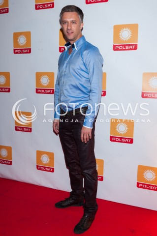  28.08.2014 WARSZAWA <br />JESIENNA RAMOWKA POLSATU - WIECZOR Z GWIAZDAMI W RESTAURACJI ENDORFINA <br />N/Z LUKASZ PLOSZAJSKI<br /> 