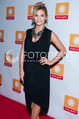  28.08.2014 WARSZAWA <br />JESIENNA RAMOWKA POLSATU - WIECZOR Z GWIAZDAMI W RESTAURACJI ENDORFINA <br />N/Z MAJA BOHOSIEWICZ<br /> 