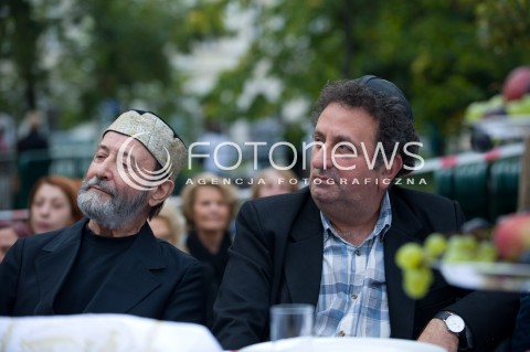  24.08.2014 WARSZAWA<br />XI FESTIWAL KULTURY ZYDOWSKIEJ WARSZAWA SINGERA<br />SZABAT SHALOM SWIATECZNY WIECZOR<br />N/Z HENRYK RAJFER GENADY ISKHAKOV<br /> 