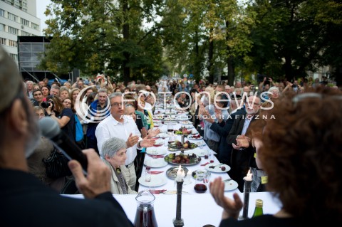  24.08.2014 WARSZAWA<br />XI FESTIWAL KULTURY ZYDOWSKIEJ WARSZAWA SINGERA<br />SZABAT SHALOM SWIATECZNY WIECZOR<br />N/Z UCZESTNICY<br /> 