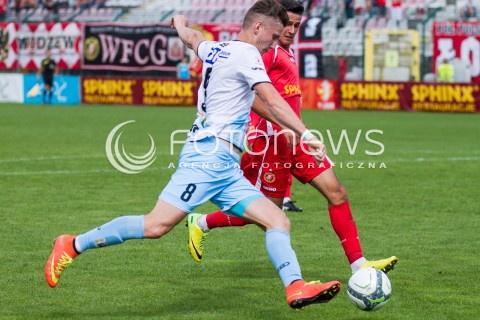  31.08.2014 LODZ PILKA NOZNA POLSKA PIERWSZA LIGA SEZON 2014/2015 FOOTBALL POLISH  WIDZEW LODZ - STOMIL OLSZTYN N/Z KONRAD WRZESINSKI PIOTR GLOWACKI  