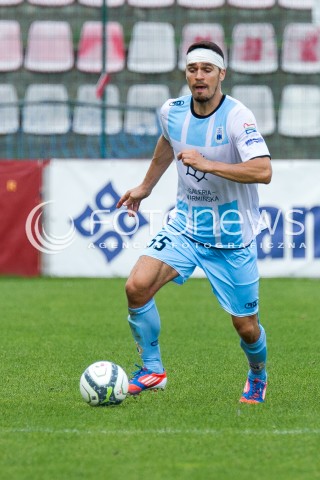  31.08.2014 LODZ PILKA NOZNA POLSKA PIERWSZA LIGA SEZON 2014/2015 FOOTBALL POLISH  WIDZEW LODZ - STOMIL OLSZTYN N/Z VITALY BEREZOVSKYJ SYLWETKA  