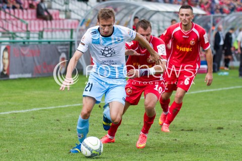  31.08.2014 LODZ PILKA NOZNA POLSKA PIERWSZA LIGA SEZON 2014/2015 FOOTBALL POLISH  WIDZEW LODZ - STOMIL OLSZTYN N/Z LUKASZ JAGLINSKI   