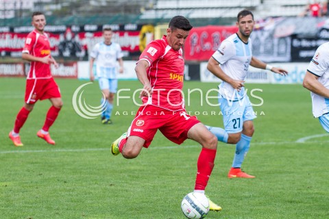  31.08.2014 LODZ PILKA NOZNA POLSKA PIERWSZA LIGA SEZON 2014/2015 FOOTBALL POLISH  WIDZEW LODZ - STOMIL OLSZTYN N/Z KONRAD WRZESINSKI  