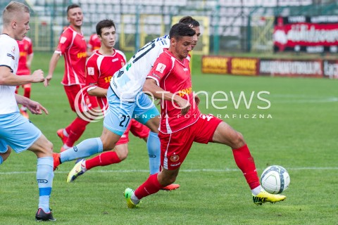  31.08.2014 LODZ PILKA NOZNA POLSKA PIERWSZA LIGA SEZON 2014/2015 FOOTBALL POLISH  WIDZEW LODZ - STOMIL OLSZTYN N/Z KONRAD WRZESINSKI  