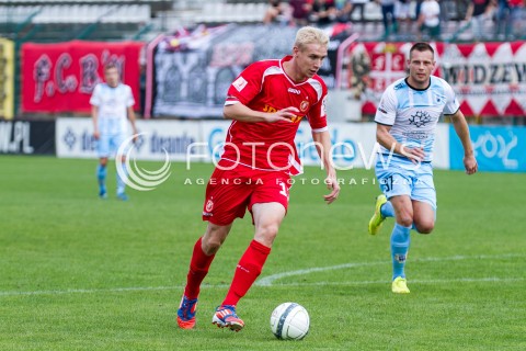  31.08.2014 LODZ PILKA NOZNA POLSKA PIERWSZA LIGA SEZON 2014/2015 FOOTBALL POLISH  WIDZEW LODZ - STOMIL OLSZTYN N/Z ADAM DUDA  