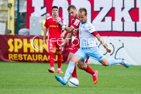 31.08.2014 LODZ PILKA NOZNA POLSKA PIERWSZA LIGA SEZON 2014/2015 FOOTBALL POLISH  WIDZEW LODZ - STOMIL OLSZTYN N/Z MATEUSZ BROZ JANUSZ BUCHOLC  