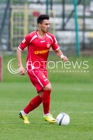  31.08.2014 LODZ PILKA NOZNA POLSKA PIERWSZA LIGA SEZON 2014/2015 FOOTBALL POLISH  WIDZEW LODZ - STOMIL OLSZTYN N/Z SYLWETKA KRYSTIAN NOWAK  