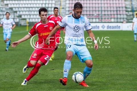  31.08.2014 LODZ PILKA NOZNA POLSKA PIERWSZA LIGA SEZON 2014/2015 FOOTBALL POLISH  WIDZEW LODZ - STOMIL OLSZTYN N/Z MARCIN KOZLOWSKI TOMASZ WELNA  