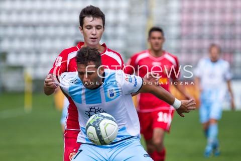  31.08.2014 LODZ PILKA NOZNA POLSKA PIERWSZA LIGA SEZON 2014/2015 FOOTBALL POLISH  WIDZEW LODZ - STOMIL OLSZTYN N/Z MARCIN KOZLOWSKI TOMASZ WELNA  