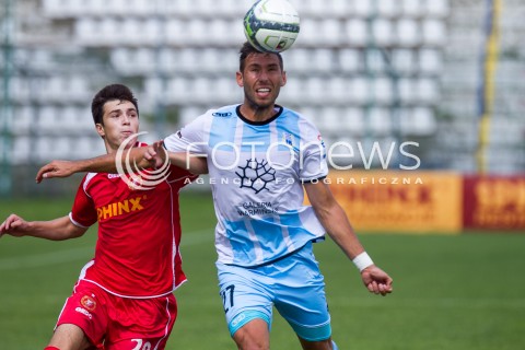  31.08.2014 LODZ PILKA NOZNA POLSKA PIERWSZA LIGA SEZON 2014/2015 FOOTBALL POLISH  WIDZEW LODZ - STOMIL OLSZTYN N/Z MARCIN KOZLOWSKI TOMASZ WELNA  