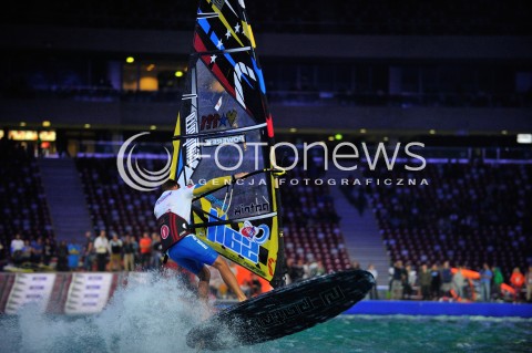 05.09.2014 WARSZAWA STADION NARODOWY<br />HALOWY PUCHAR SWIATA W WINDSURFINGU<br />N/Z ZAWODNIK<br /> 