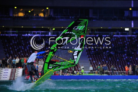  05.09.2014 WARSZAWA STADION NARODOWY<br />HALOWY PUCHAR SWIATA W WINDSURFINGU<br />N/Z ZAWODNIK<br /> 