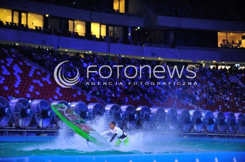  05.09.2014 WARSZAWA STADION NARODOWY<br />HALOWY PUCHAR SWIATA W WINDSURFINGU<br />N/Z ZAWODNIK<br /> 