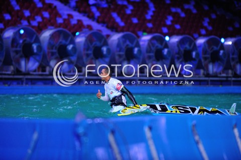  05.09.2014 WARSZAWA STADION NARODOWY<br />HALOWY PUCHAR SWIATA W WINDSURFINGU<br />N/Z ZAWODNIK<br /> 