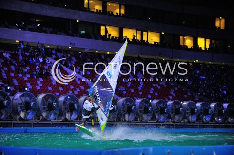  05.09.2014 WARSZAWA STADION NARODOWY<br />HALOWY PUCHAR SWIATA W WINDSURFINGU<br />N/Z ZAWODNIK<br /> 