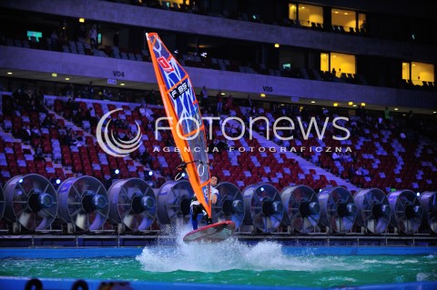  05.09.2014 WARSZAWA STADION NARODOWY<br />HALOWY PUCHAR SWIATA W WINDSURFINGU<br />N/Z ZAWODNIK<br /> 