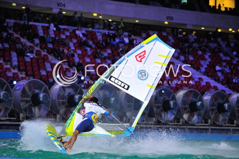  05.09.2014 WARSZAWA STADION NARODOWY<br />HALOWY PUCHAR SWIATA W WINDSURFINGU<br />N/Z ZAWODNIK<br /> 
