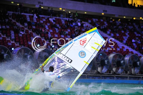  05.09.2014 WARSZAWA STADION NARODOWY<br />HALOWY PUCHAR SWIATA W WINDSURFINGU<br />N/Z ZAWODNIK<br /> 