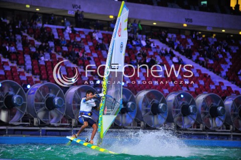  05.09.2014 WARSZAWA STADION NARODOWY<br />HALOWY PUCHAR SWIATA W WINDSURFINGU<br />N/Z ZAWODNIK<br /> 