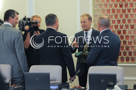  09.09.2014 WARSZAWA<br />POSIEDZENIE RADY MINISTROW<br />N/Z PREMIER DONALD TUSK RADA MINISTROW<br /> 