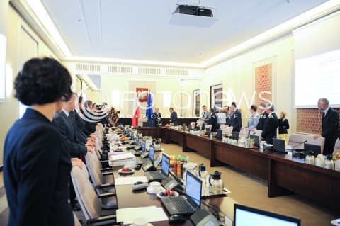  09.09.2014 WARSZAWA<br />POSIEDZENIE RADY MINISTROW<br />N/Z PREMIER DONALD TUSK RADA MINISTROW WIDOK VIEW<br /> 